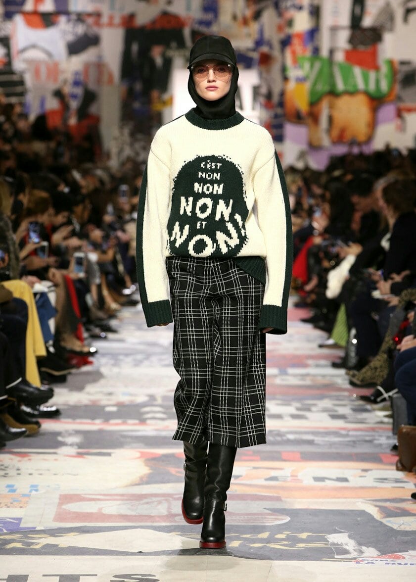 Protes Dengan Pemikiran Hippie DIOR PFW Fall 2018 LuxinaID