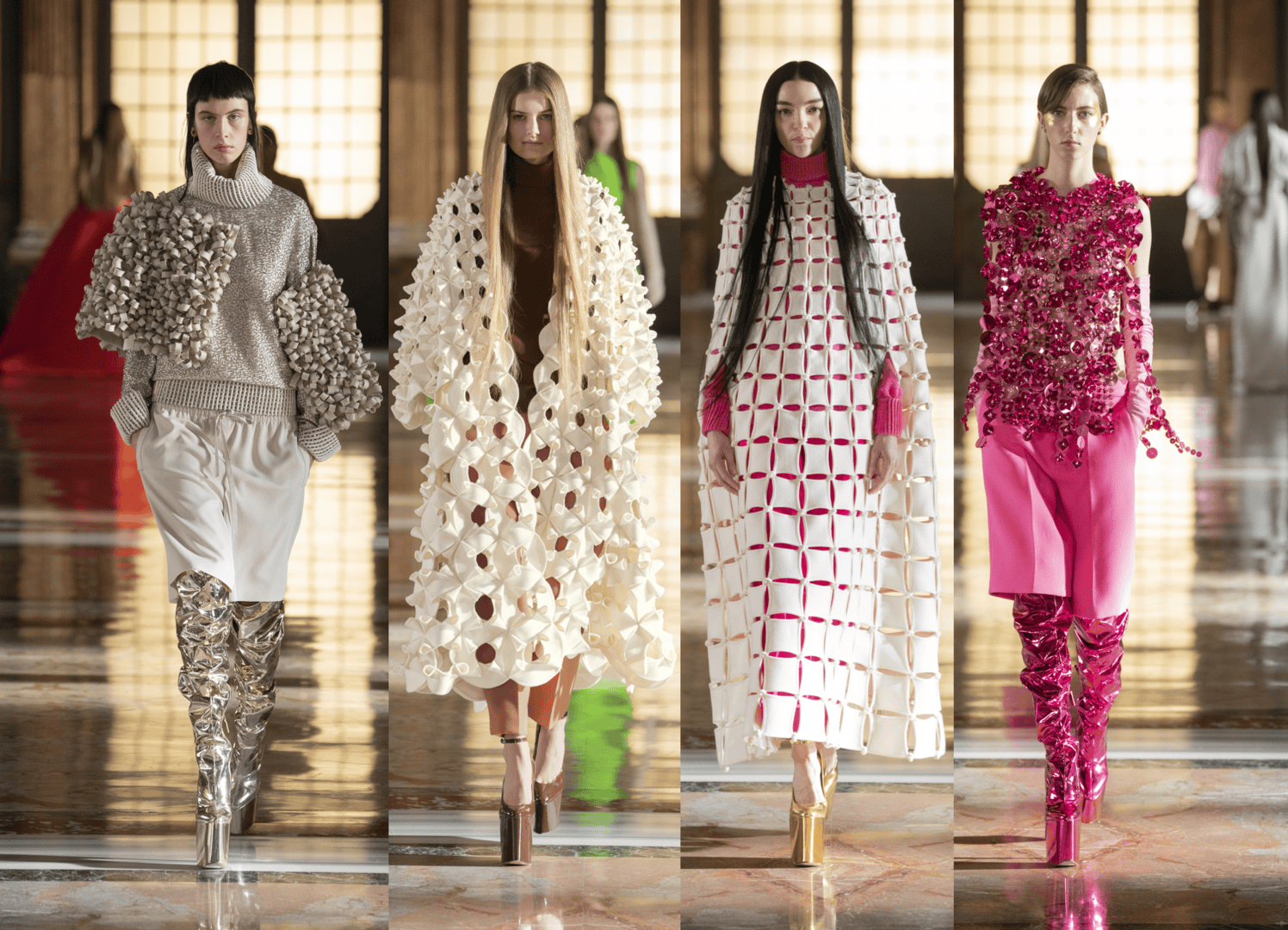 Модная осень 2023 женская. Valentino Spring 2021 Couture. Valentino Couture Весна-лето 2022. Valentino Haute Couture 2022. Кардиганы от Кутюр 2021 -2022.